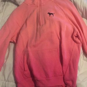 Pink quarter zip